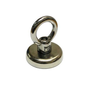 Neodymium Magnets 222 42mm x 9mm Neodymium Pot With Eyelet