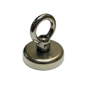 Neodymium Magnets 231 48mm x 11mm Neodymium Pot With Eyelet