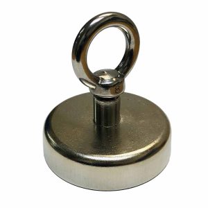 Neodymium Magnets 236 60mm x 15mm Neodymium Pot With Eyelet