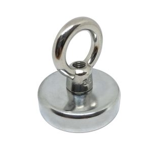 Neodymium Magnets 245 75mm x 18mm Neodymium Pot With Eyelet