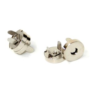 Neodymium Magnets 296 14mm x 3.5mm Silver Magnetic Bag Clasp