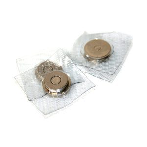 Neodymium Magnets 299 14mm x 6.5mm Silver Magnetic Clothing Clasp