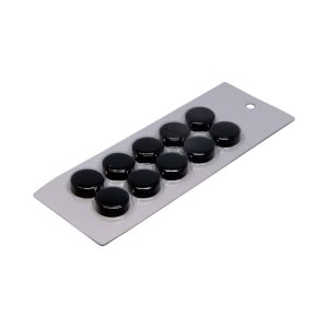 Whiteboards and Accessories 33 Small Black Magnetic Discs | Sold in cards of 10