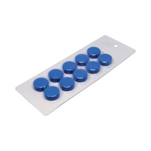 Whiteboards and Accessories 34 Small Blue Magnetic Discs | Sold in cards of 10