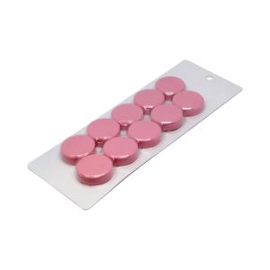 Whiteboards and Accessories 44 Large Pink Magnetic Discs | Sold in cards of 10