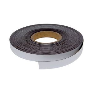Whiteboards and Accessories 5 20mm White Magnetic Strip