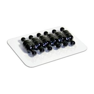 Whiteboards and Accessories 27 Black Neodymium Pin Magnets | Cards of 12