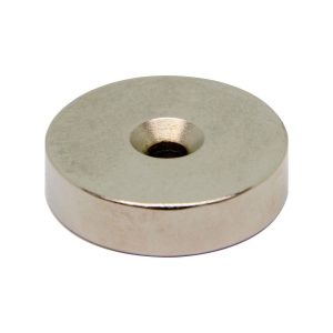 Neodymium Magnets 176 40mm x 6.5mm x 10mm Countersunk Neodymium Ring