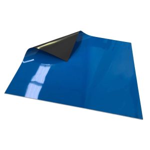 Magnetic Sheeting 19 Pre Cut Magnetic Sheeting - Blue with Write on/Wipe off Laminate
