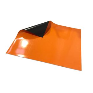 Magnetic Sheeting 21 Pre Cut Magnetic Sheeting - Orange with Write on/Wipe off Laminate