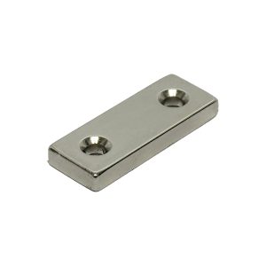 Neodymium Magnets 157 40mm x 15mm x 5mm Countersunk Neodymium Block